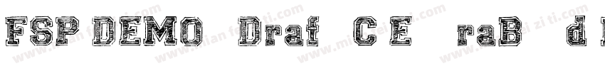 FSP DEMO   Draft C ExtraBold Regula字体转换